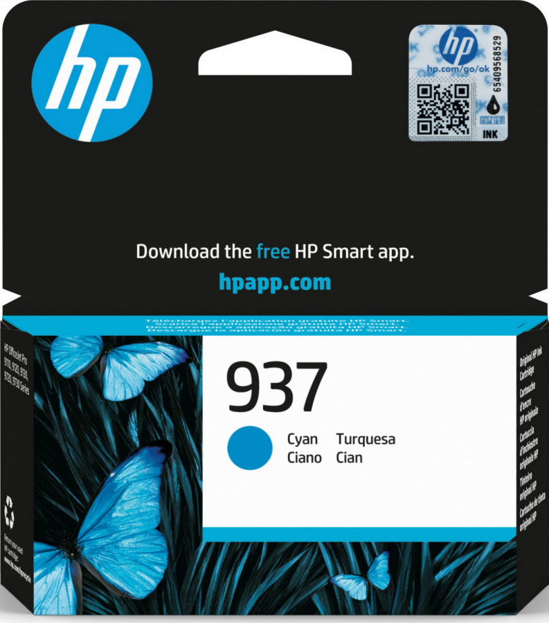 Tintes kārtridžs HP 937 Cyan (4S6W2NE)