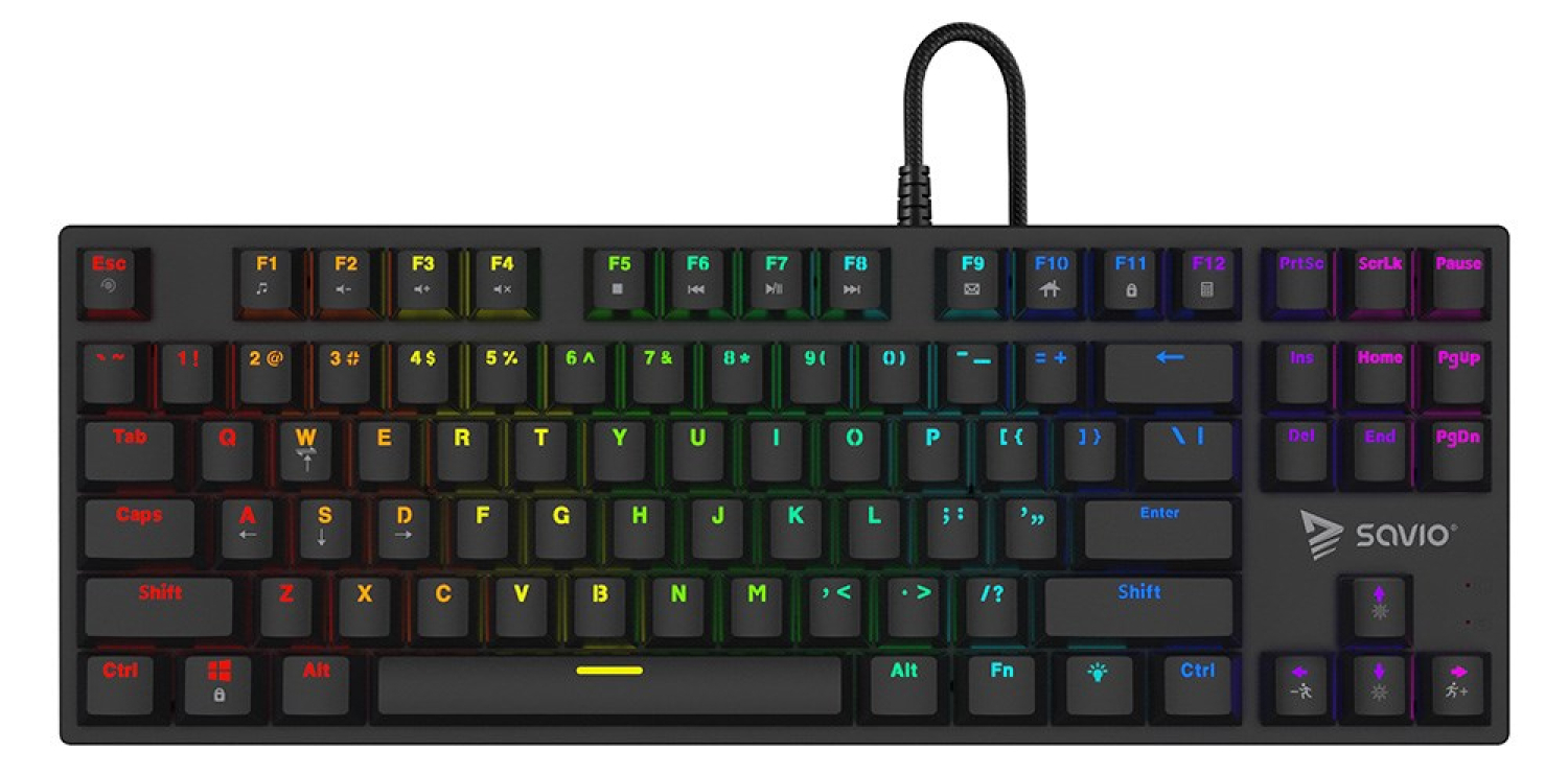 Keyboard Savio Tempest x2 RGB Outemu brown (TEMPEST X2 BROWN)