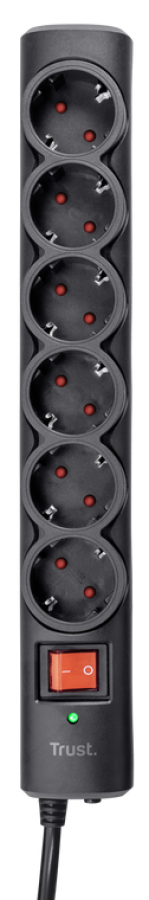 Strāvas pagarinātājs Trust Surge Guard EU 6-Port (21059)