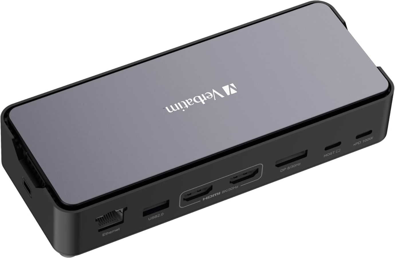 USB hub Verbatim USB-C Pro Docking Station 15 in 1 with 256 GB SSD (32174V)