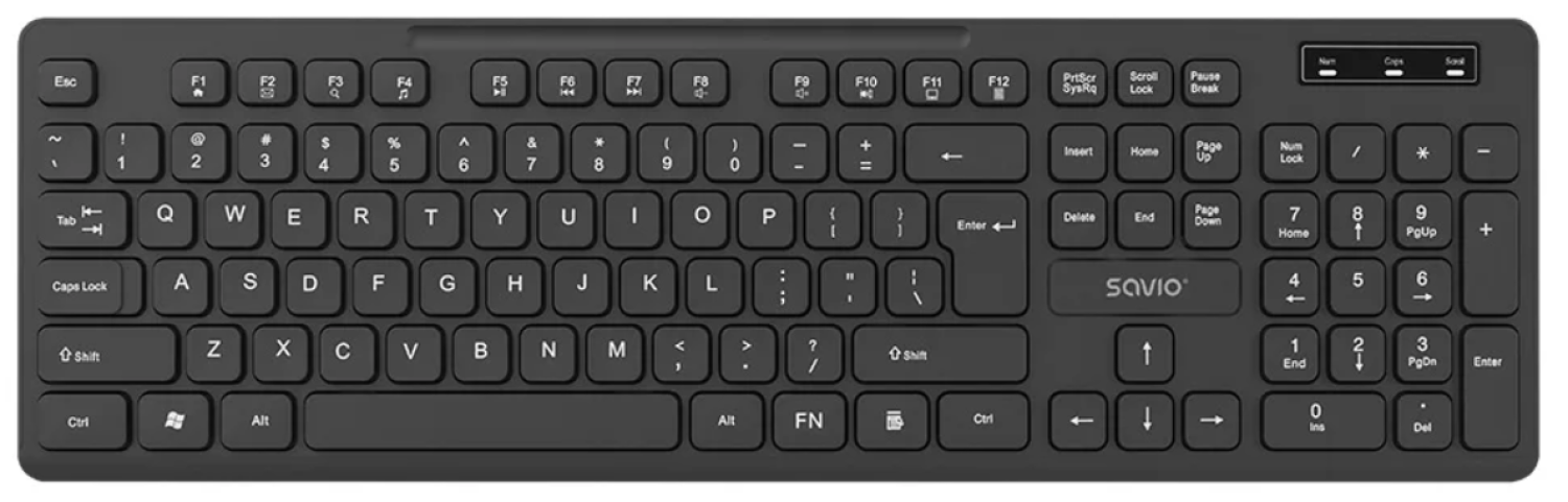Klaviatūra Savio KB-02 Bezvadu (KB-02)