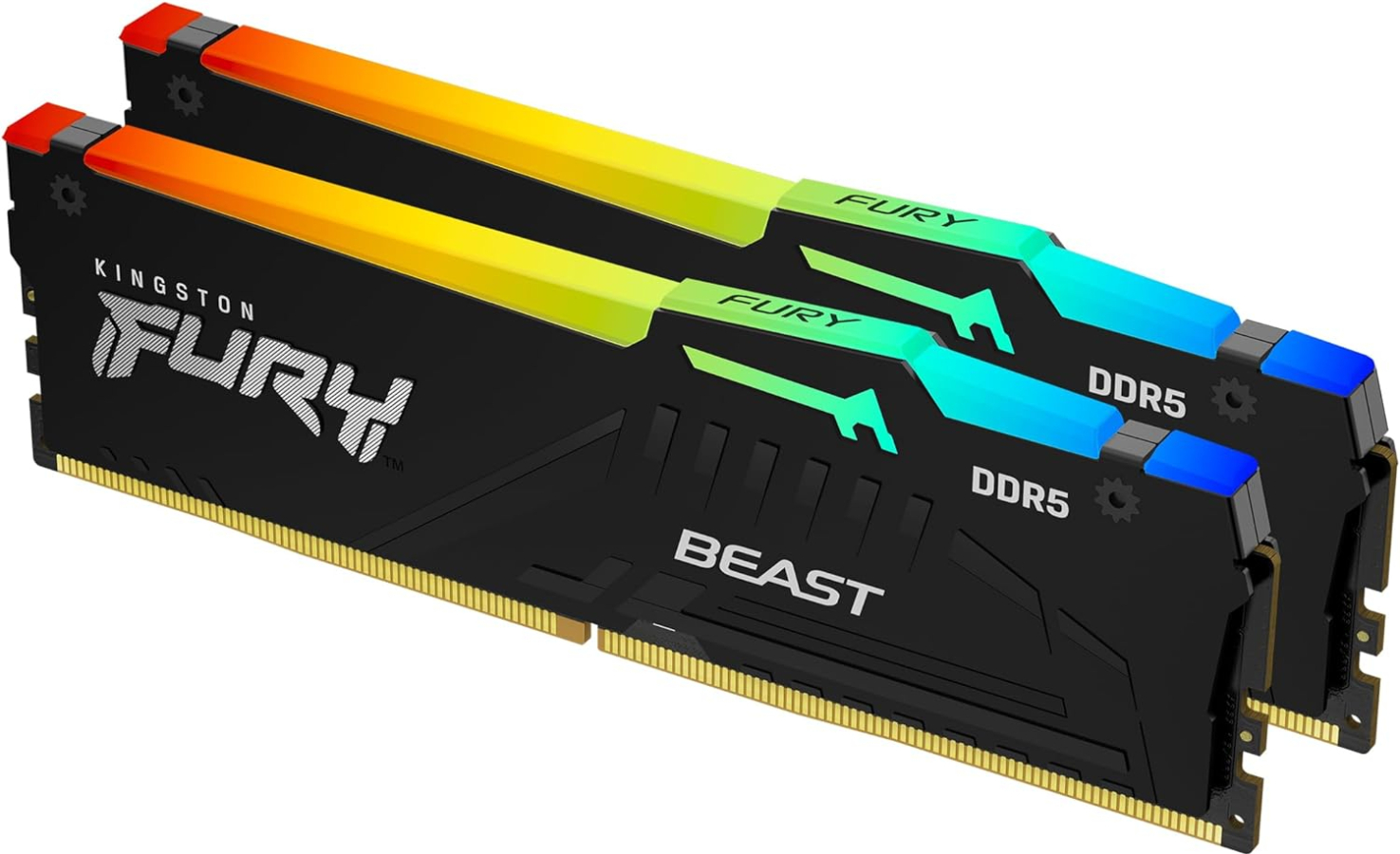 RAM Kingston Fury Beast RGB 32GB Black (KF560C36BBE2AK2-32)
