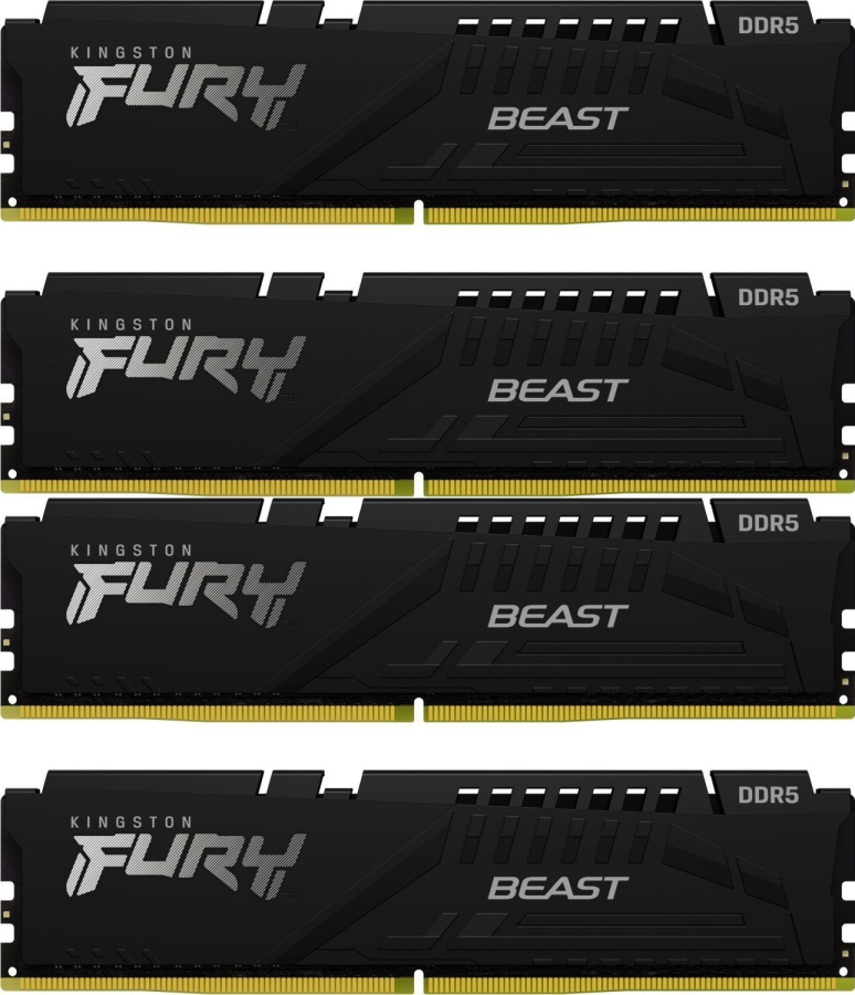 Operatīvā atmiņa Kingston FURY Beast 64GB Black (KF552C40BBK4-64)