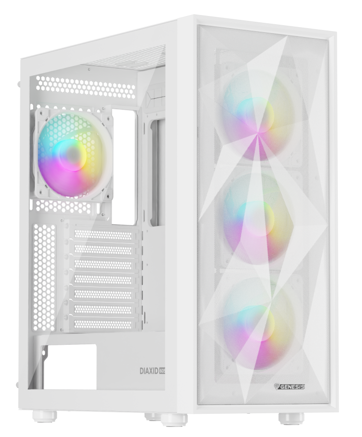 Datora korpuss Genesis Diazid 605 ARGB White (NPC-2173)
