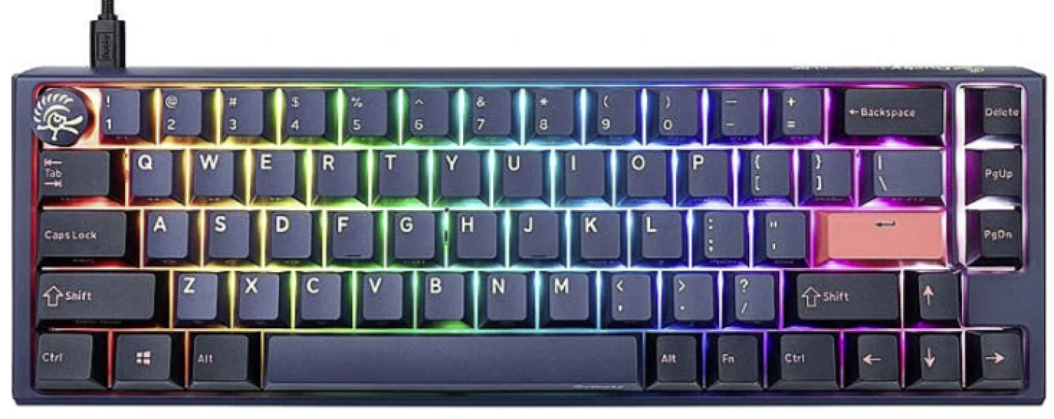 Klaviatūra Ducky One 3 Cosmic Blue SF Cherry MX Ergo Clear (DKON2167ST-EUSPDCOVVVC2)