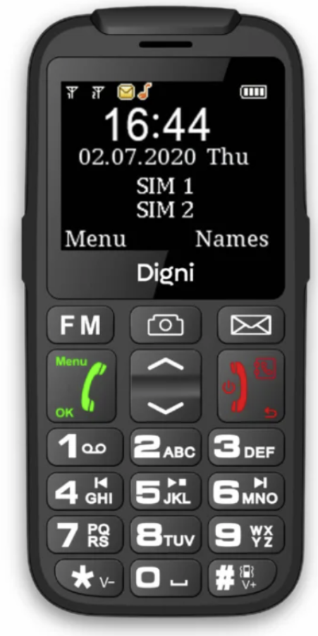 Mobilais telefons eSTAR Digni talk Black (DIGNITALK)