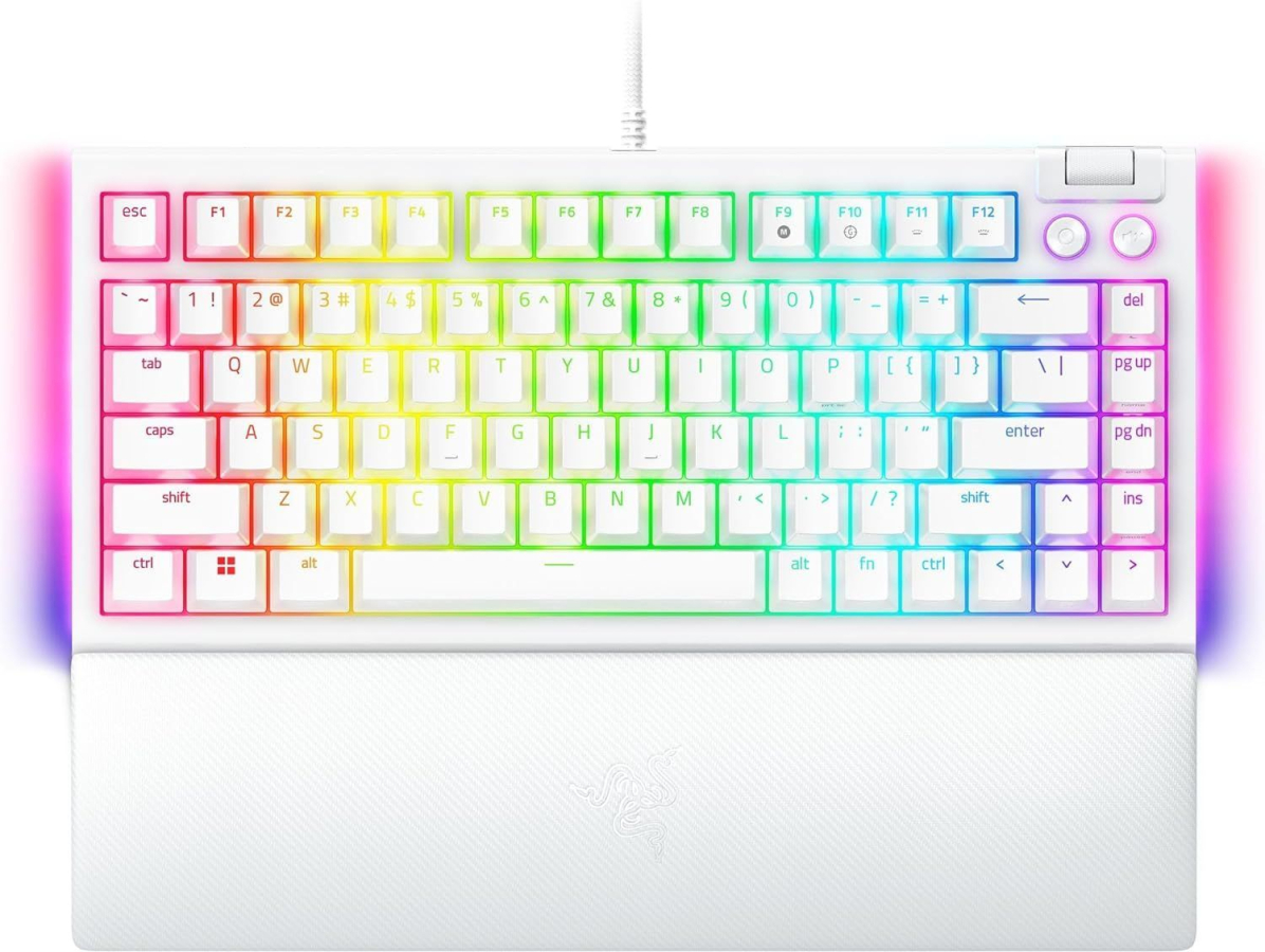 Klaviatūra Razer BlackWidow V4 75% White (RZ03-05001700-R3M1)