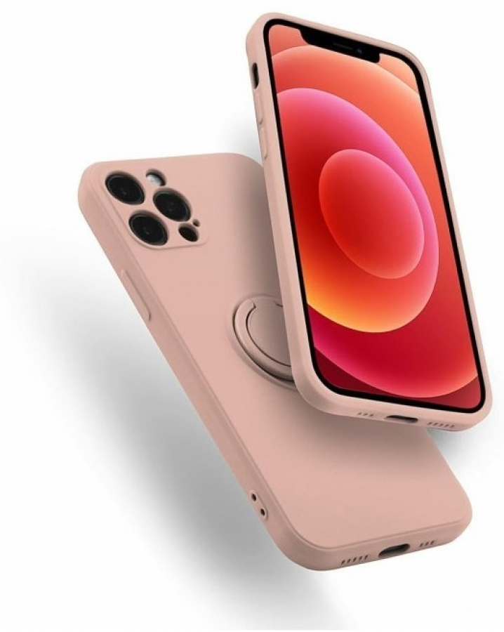 Maciņš telefonam Mocco Pastel Ring Case Galaxy S22 Ultra 5G Pink (MO-RING-SA-S22UL-PI)