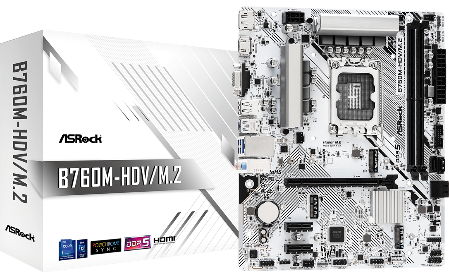 Pamatplate ASRock B760M-HDV/M.2ASRock B760M-HDV/M.2 (B760M-HDV/M.2)