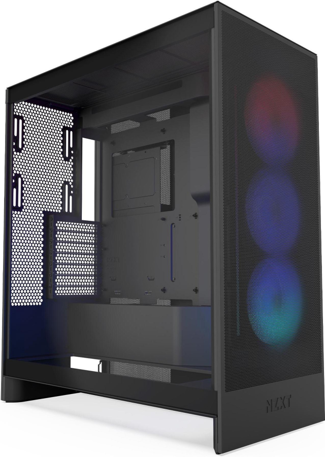 Datora korpuss NZXT H7 Flow RGB Matte Black (CM-H72FB-R1)