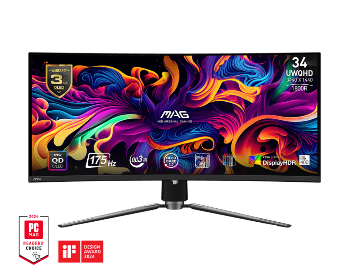 Monitors MSI MAG 341CQP QD-OLED (MAG341CQPQD-OLED)