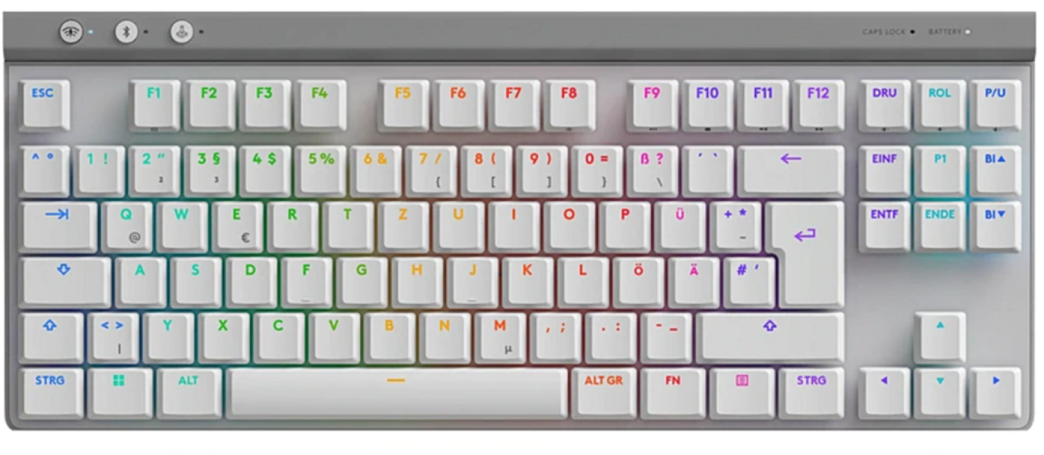 Klaviatūra Logitech G515 Lightspeed TKL Wireless White (920-012539)