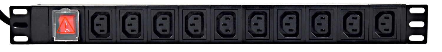 Pagarinātājs Gembird PDU 16A 3500W 10 pcs C13 sockets (EG-PDU-10C132C19)