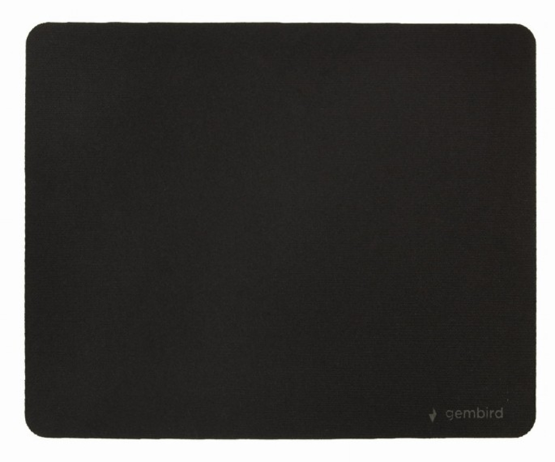 Mouse pad Gembird M size, black 260x220 mm (MP-S-BK-M)