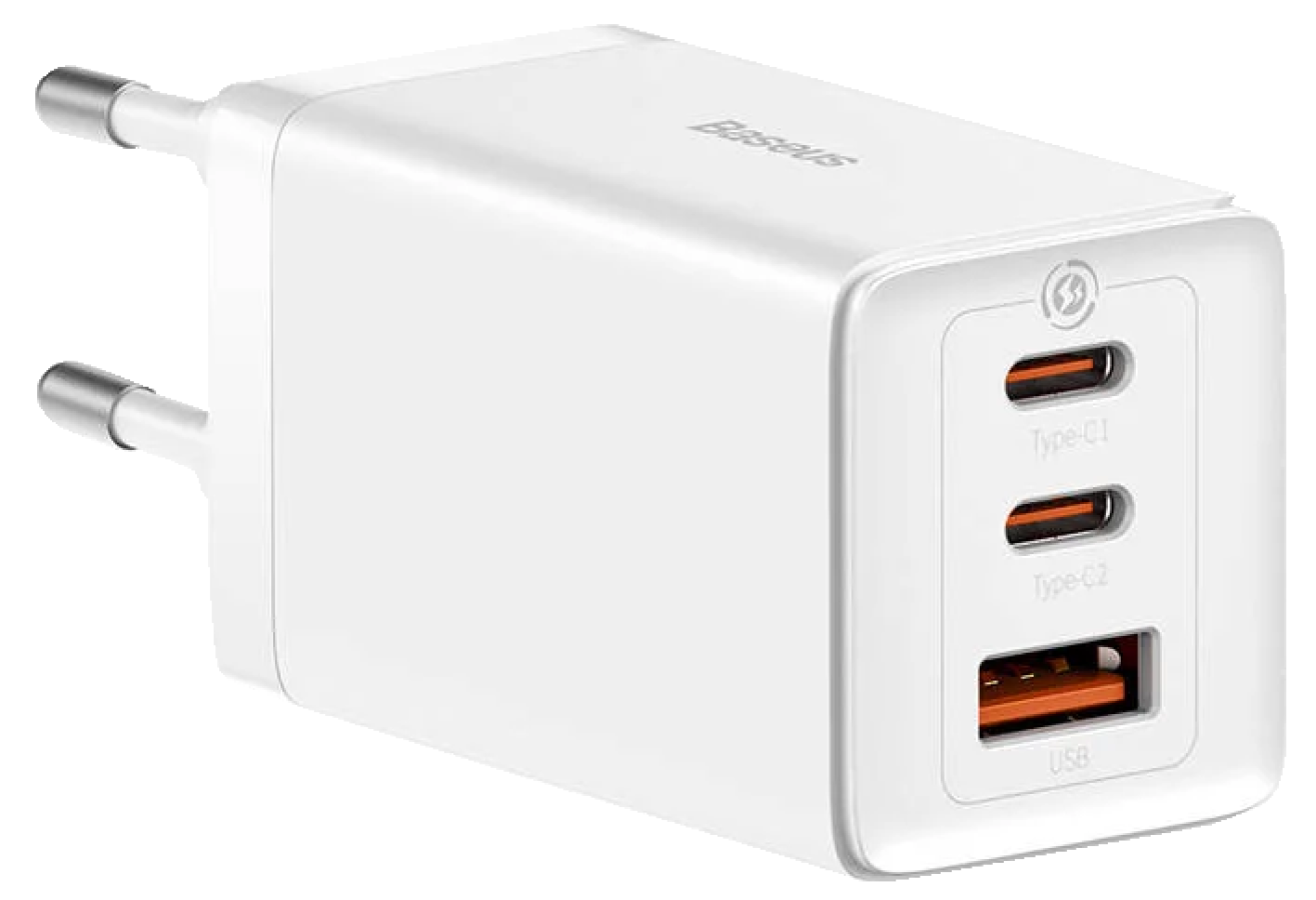 Lādētājs Baseus GaN5 Pro White 65W (CCGP120202)