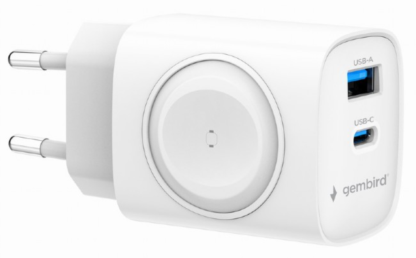 Charger Gembird 2-in-1 White 20W + Apple Watch (TA-UC-PDQCW20-01-W)