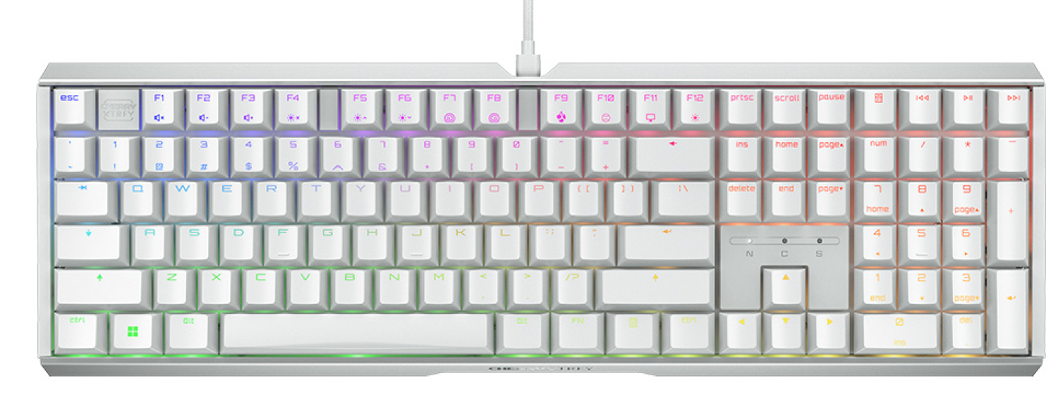 Klaviatūra XTRFY Cherry MX 3.1 White US (G80-3890WH)