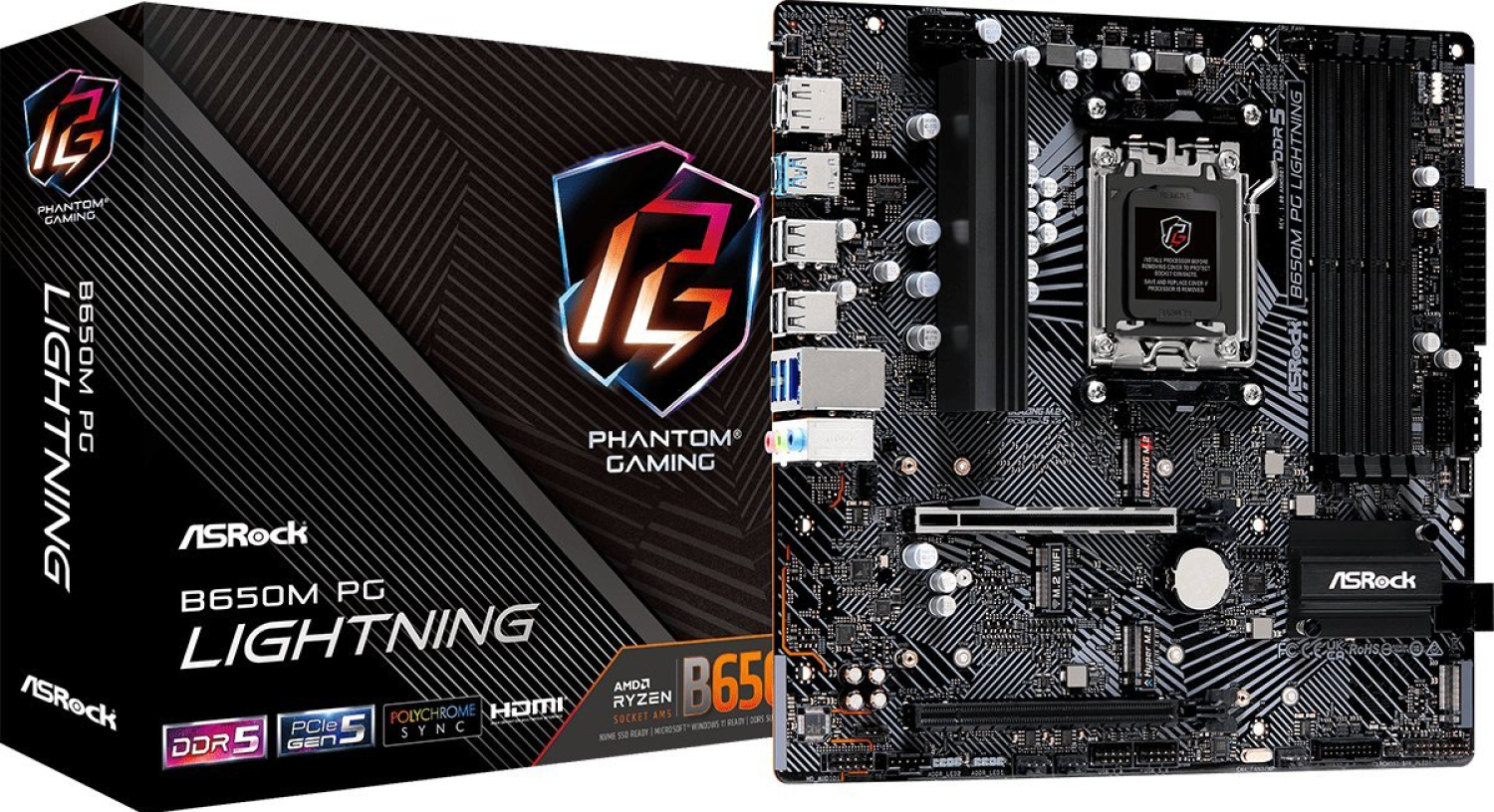 Pamatplate Asrock B650M PG Lightning (B650MPGLIGHTNING)