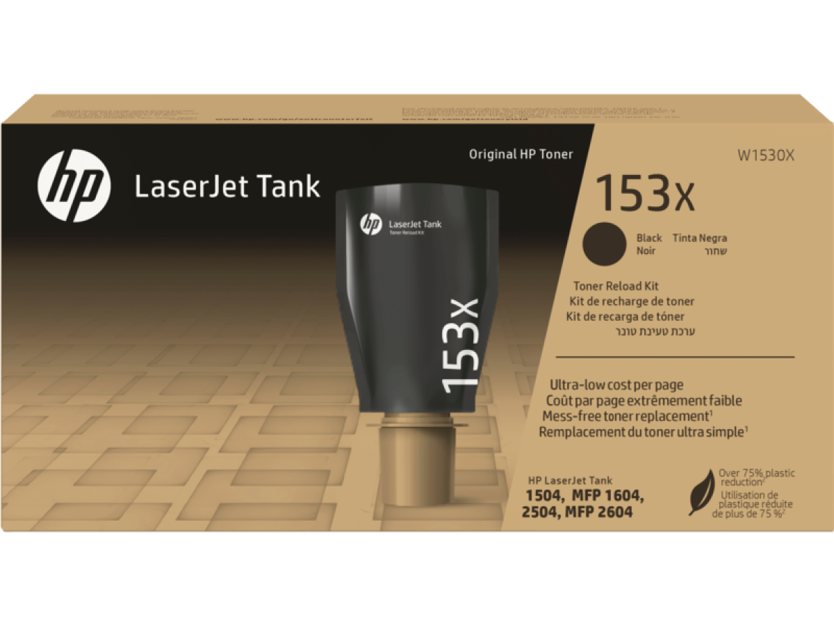 Toneris HP 153X Black LaserJet Tank Reload Kit (W1530X)