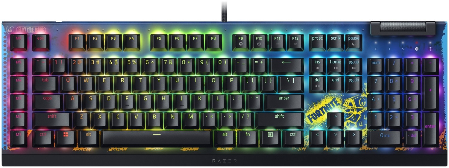 Klaviatūra Razer BlackWidow V4 X - Fortnite Edition (RZ03-04703600-R3M1)