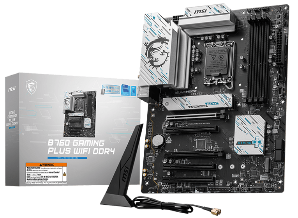 Pamatplate MSI B760 GAMING PLUS WIFI DDR4 (B760 GAMING PLUS WIFI DDR4)