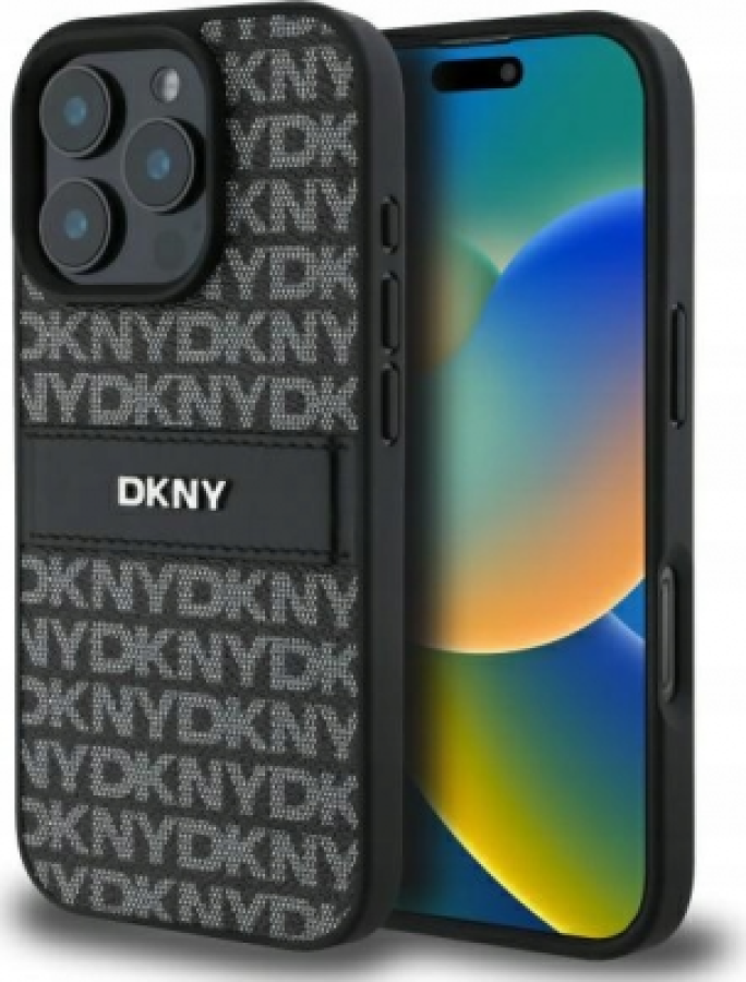 Phone case DKNY Texture Pattern Tonal Stripe Apple iPhone 16 Pro Max (DKHCP16XPRTHSLK)