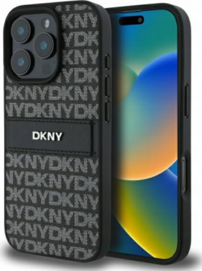 Phone case DKNY Texture Pattern Tonal Stripe Apple iPhone 16 Pro (DKHCP16LPRTHSLK)