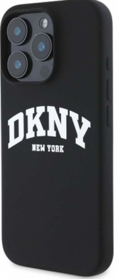 Maciņš telefonam DKNY Silicone White Printed Logo MagSafe Apple iPhone 16 Pro Max (DKHMP16XSNYACH)