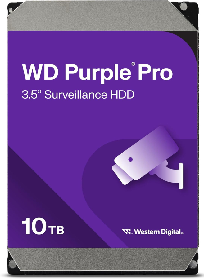 Cietais disks Western Digital 10TB Purple Pro Surveillance (WD102PURP)