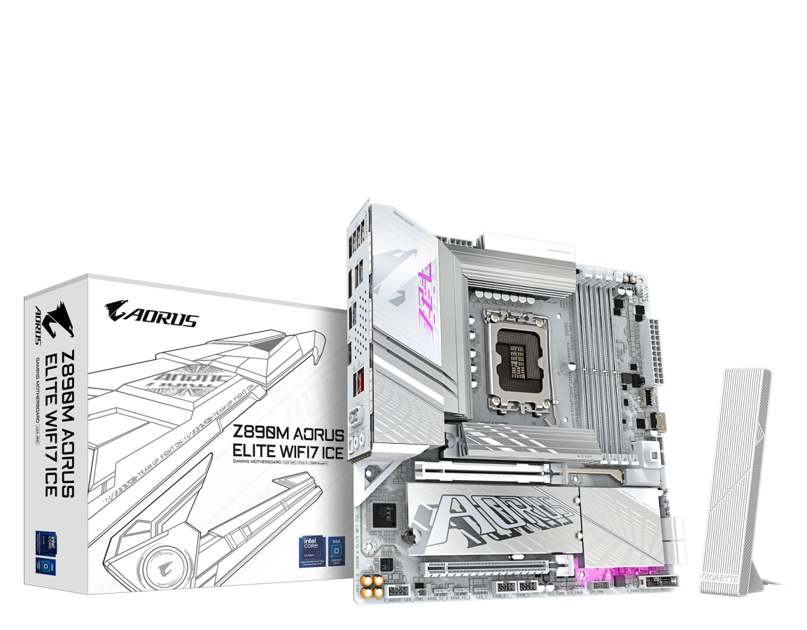 Pamatplate Gigabyte Z890M Aorus Elite WIFI7 Ice (Z890M A ELITE WF7 ICE)