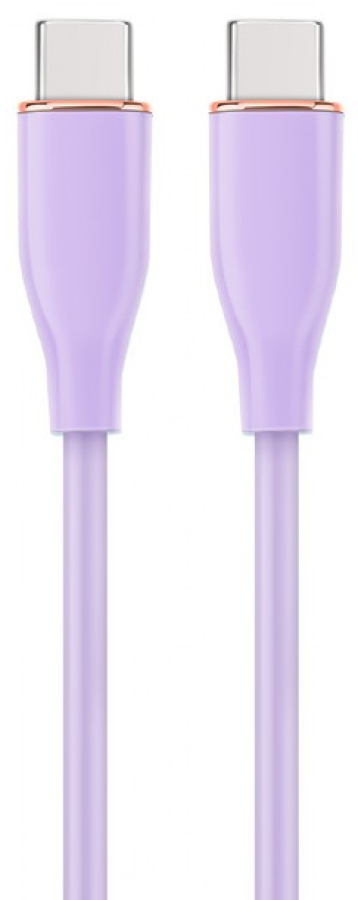 Cable Gembird Premium silicon USB Type-C Male - USB Type-C Male 1.5m Violet (CC-USB2S-CMCM-1.5M-P)