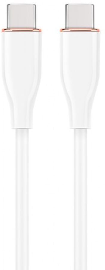 Cable Gembird Premium silicon USB Type-C Male - USB Type-C Male 1.5m White (CC-USB2S-CMCM-1.5M-W)