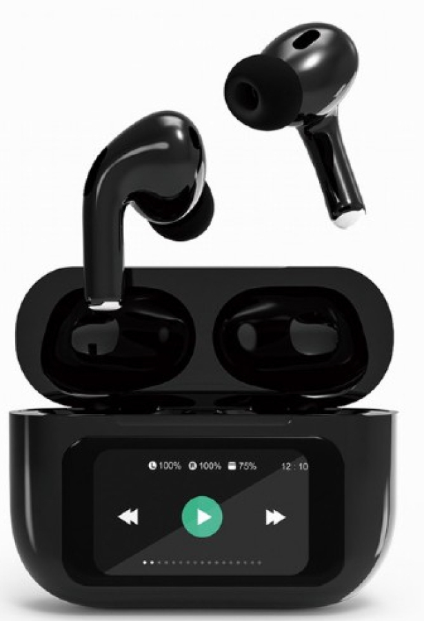Headphones Gembird BT TWS with LCD display and Active Noise Canceling Black (TWS-LCD-ANC-01-BK)