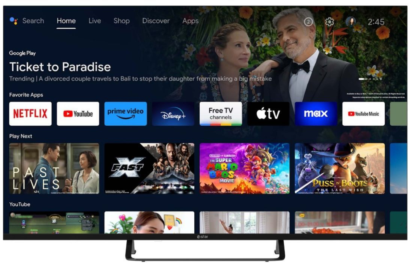 Television eSTAR 43 FHD AndroidTV LEDTV43A1T2 (LEDTV43A1T2)