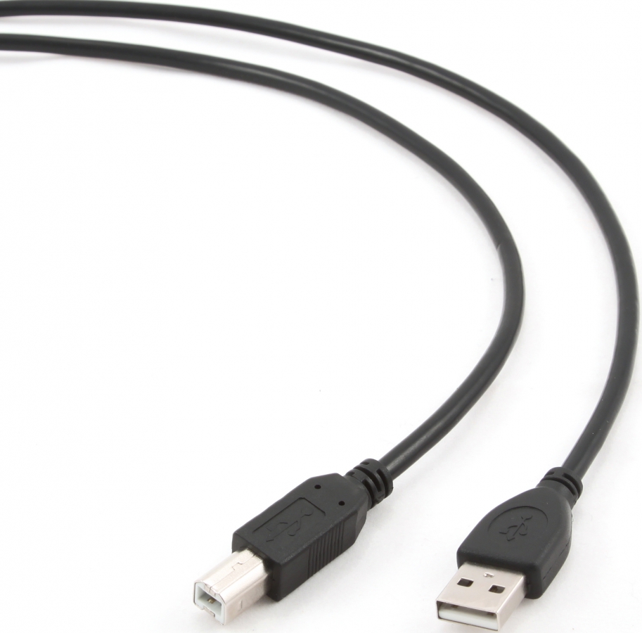Kabelis Gembird USB Male - USB Male B 4.5m Black (CCP-USB2-AMBM-15)
