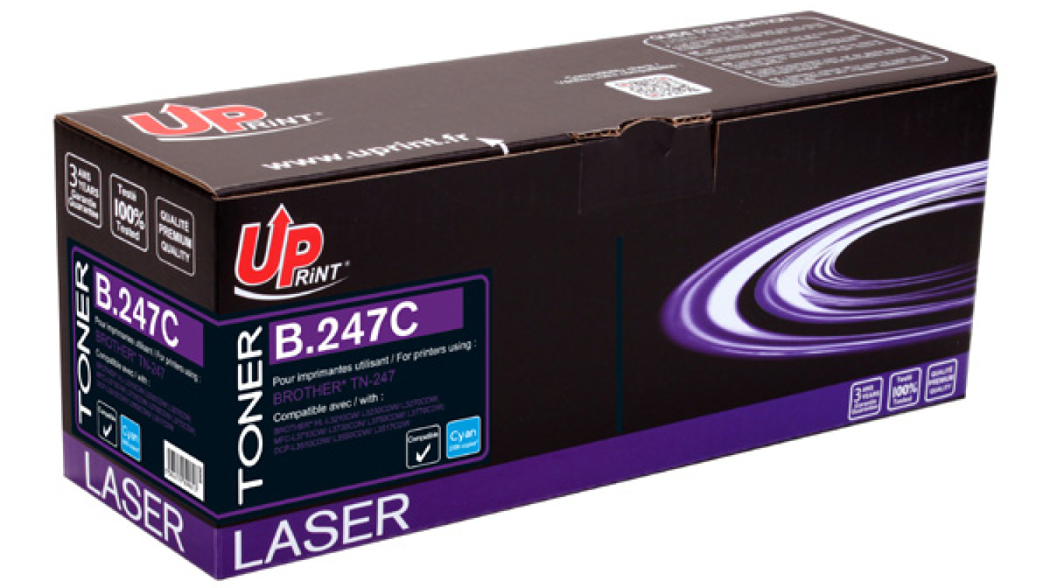Toneris Uprint Brother TN247C/ 243C Cyan (B.247C-UP)