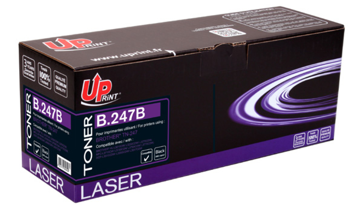 Toneris Uprint Brother TN247BK/ 243 Black (B.247B-UP)
