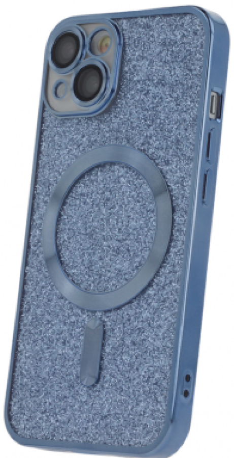 Maciņš telefonam Mocco Glitter Chrome MagSafe Case Apple iPhone 13 Pro (MC-GC-IPH-13P-BL)