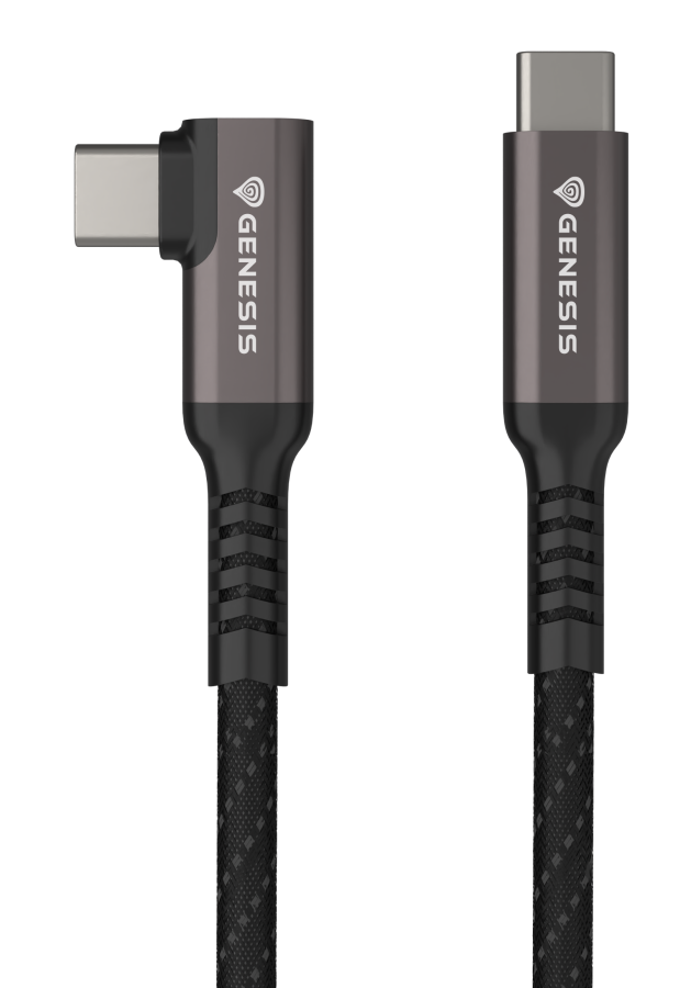 VR Kabelis Genesis Type C - Type C Male 3m Black (NVC-2218)