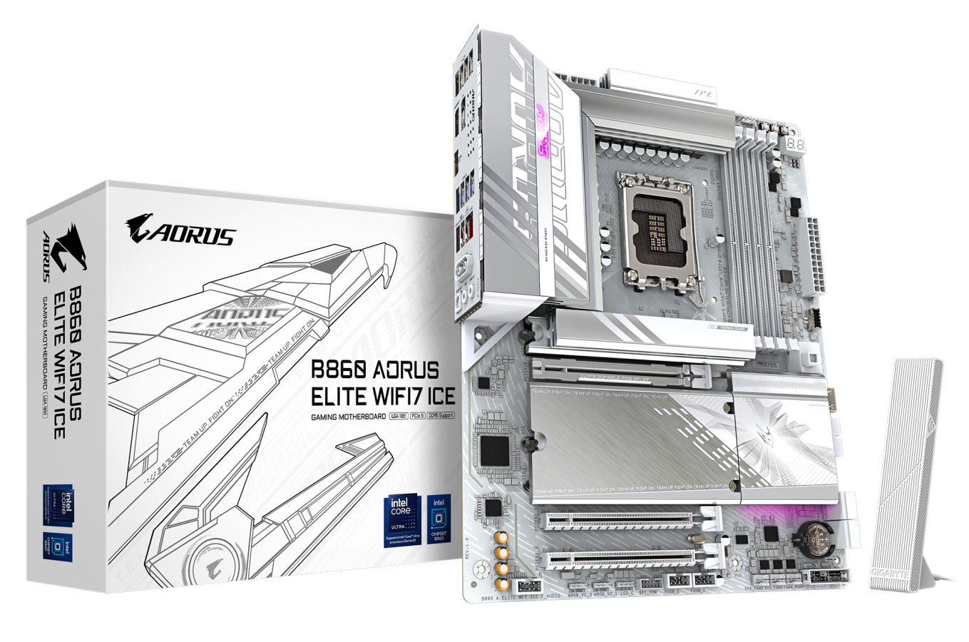 Pamatplate Gigabyte AORUS Elite B860 ICE WiFI7 1.0 (B860 A ELITE WF7 ICE 1.0)