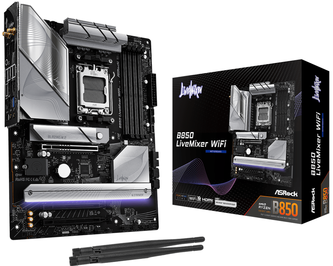 Pamatplate ASRock B850 LIVEMIXER WIFI (B850 LIVEMIXER WIFI)