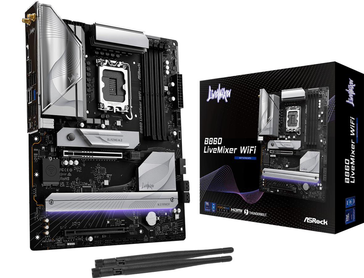 Pamatplate ASRock B860 LiveMixer WiFi (B860 LIVEMIXER WIFI)