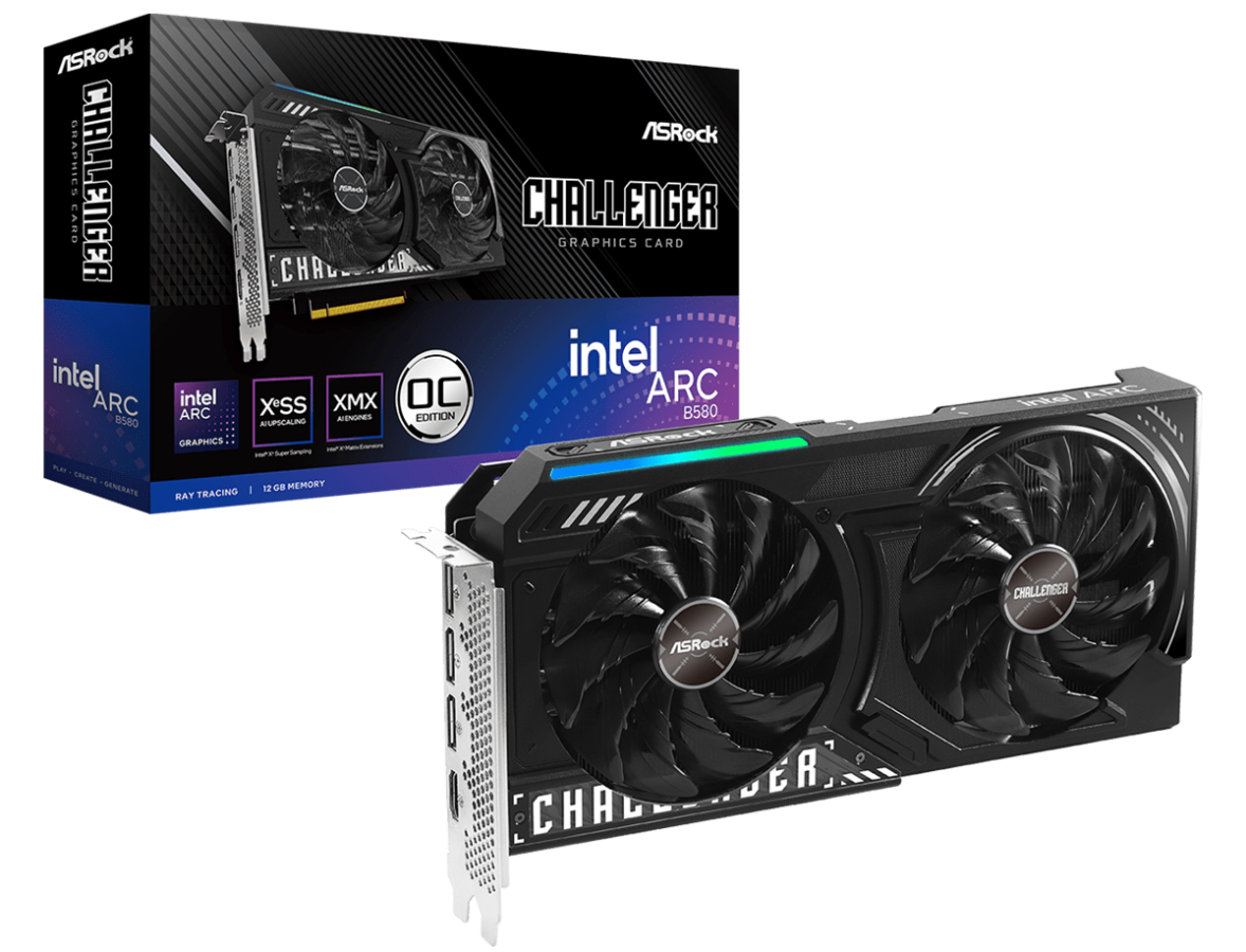 Videokarte ASRock Intel Arc B580 Challenger 12GB OC (B580 CL 12GO)