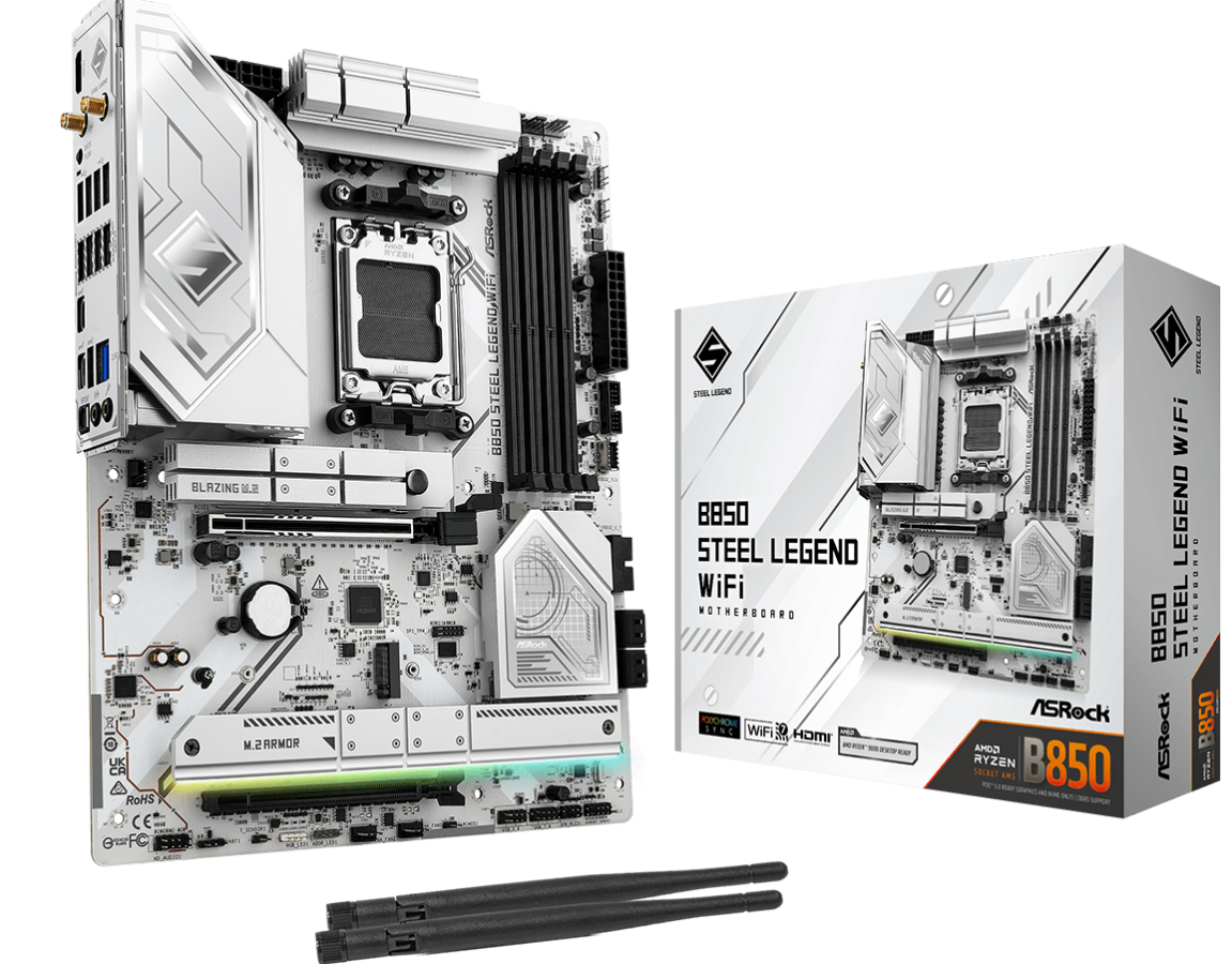 Basic Plate Asrock B850 Steel Legend WiFi (B850 STEEL LEGEND WIFI)