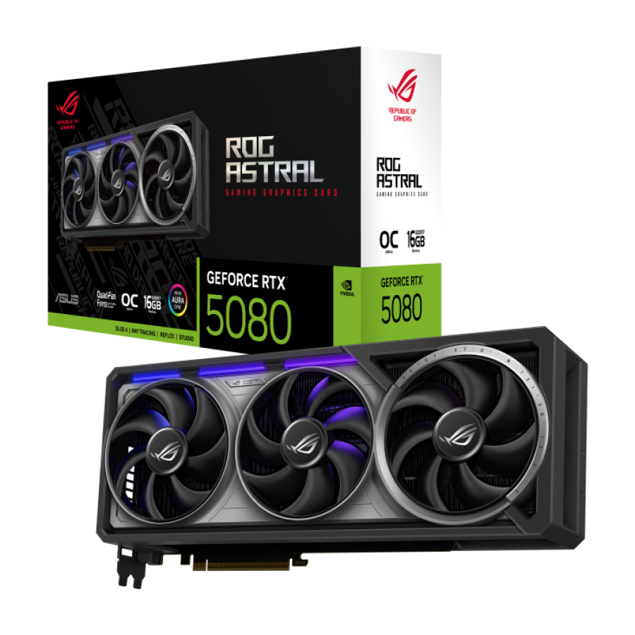 Videokarte ASUS ROG Astral GeForce RTX 5080 (90YV0LV0-M0NA00)