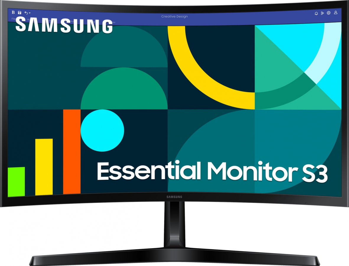 Monitors Samsung Essential S3 24" Curved 100Hz LS24D366GAUXEN (LS24D366GAUXEN)