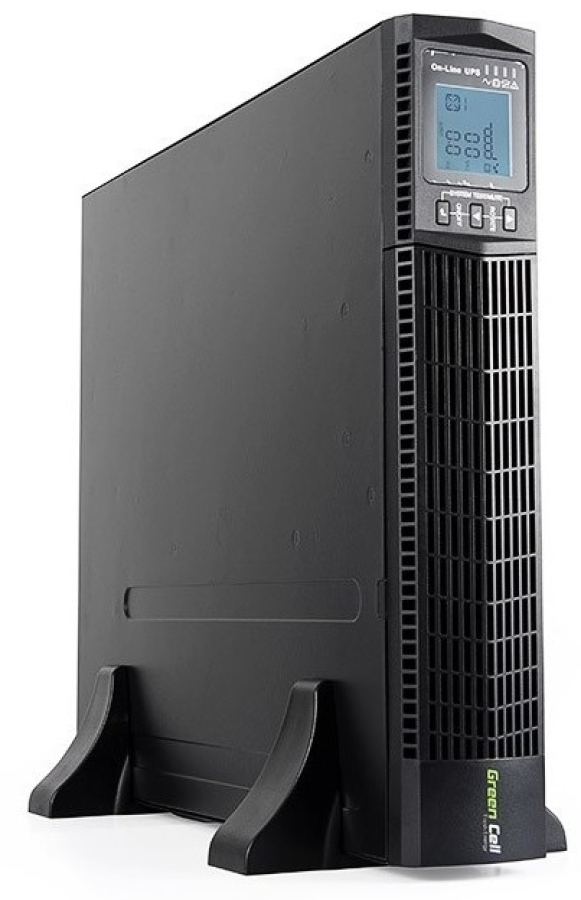 Nepārtrauktās barošanas bloks Green Cell UPS RTII 2000VA 1800W with LCD Display (UPS14)