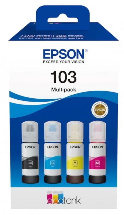 Tintes kārtridži Epson Ecotank 103 komplekts (C13T00S64A)