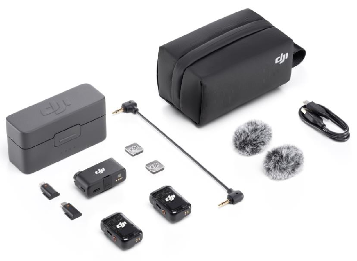 Mikrofons DJI Mic 2 (2TX + 1RX + Charging case) (CP.RN.00000324.01)