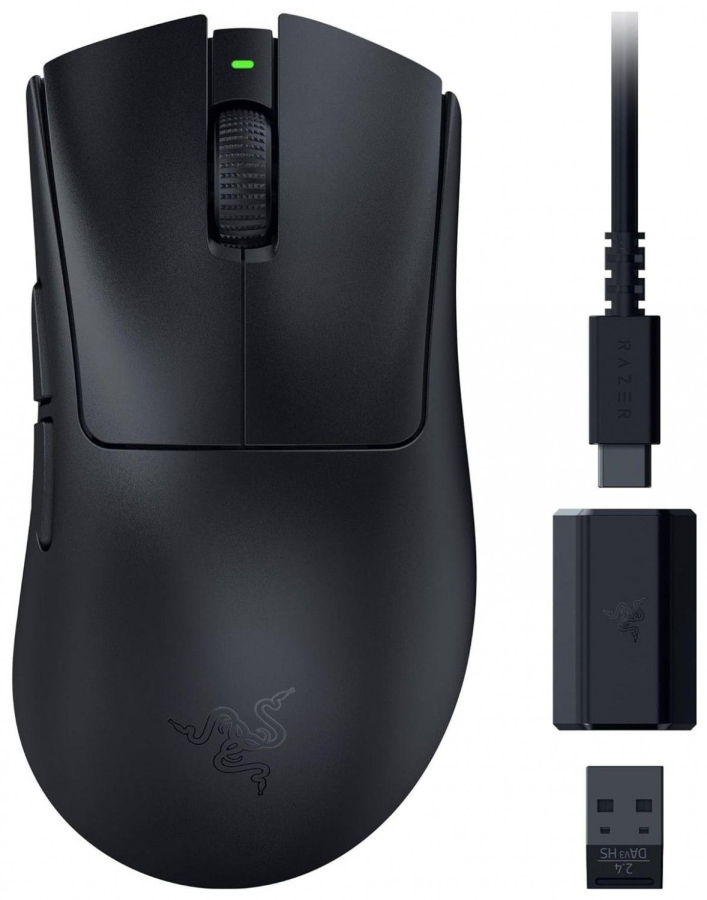 Datorpele Razer DeathAdder V3 HyperSpeed Black (RZ01-05140100-R3G1)